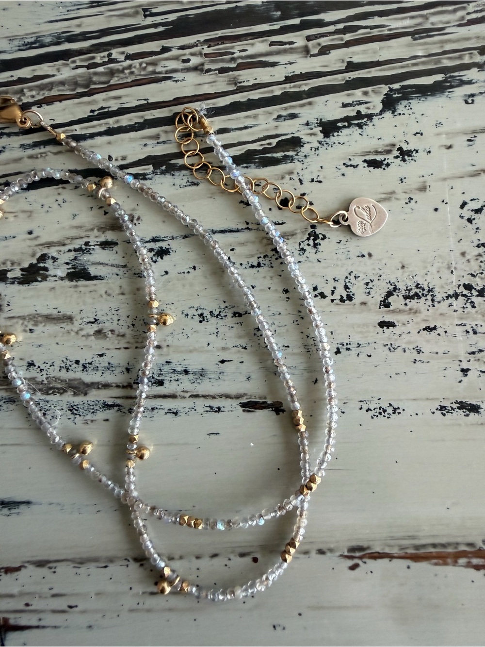 Lulu Design Palace Labradorite Gemstone and 18k gold vermeil details